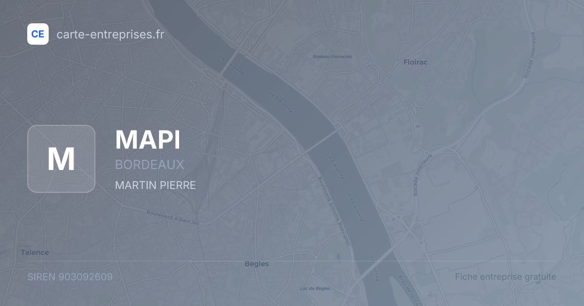 MAPI — 903092609 — fiche entreprise