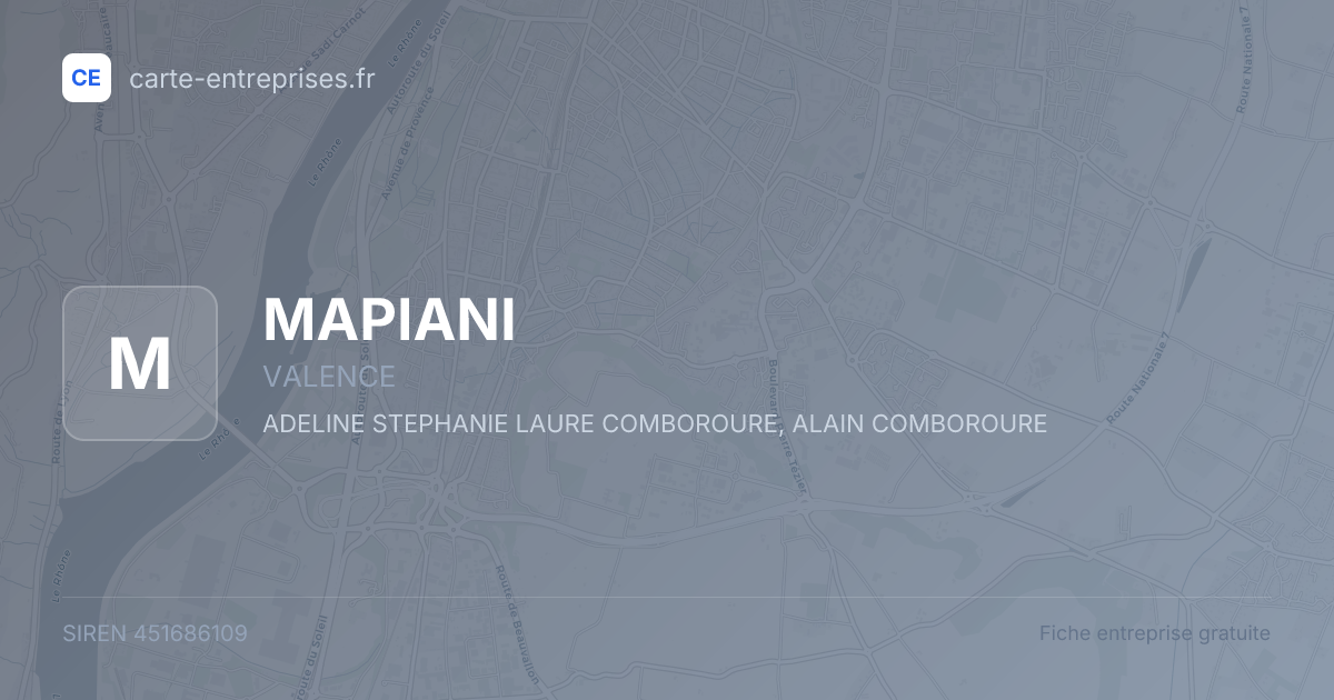 MAPIANI — 451686109 — fiche entreprise