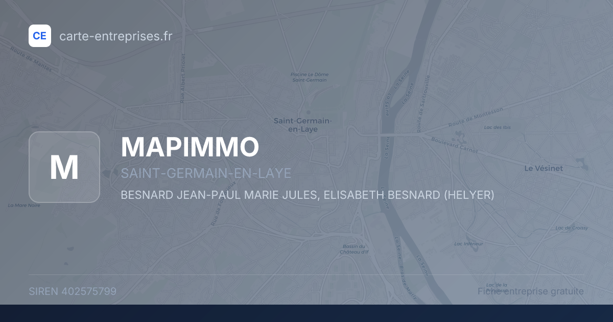 MAPIMMO — 402575799 — fiche entreprise