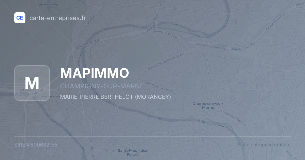 MAPIMMO — 800682155 — fiche entreprise