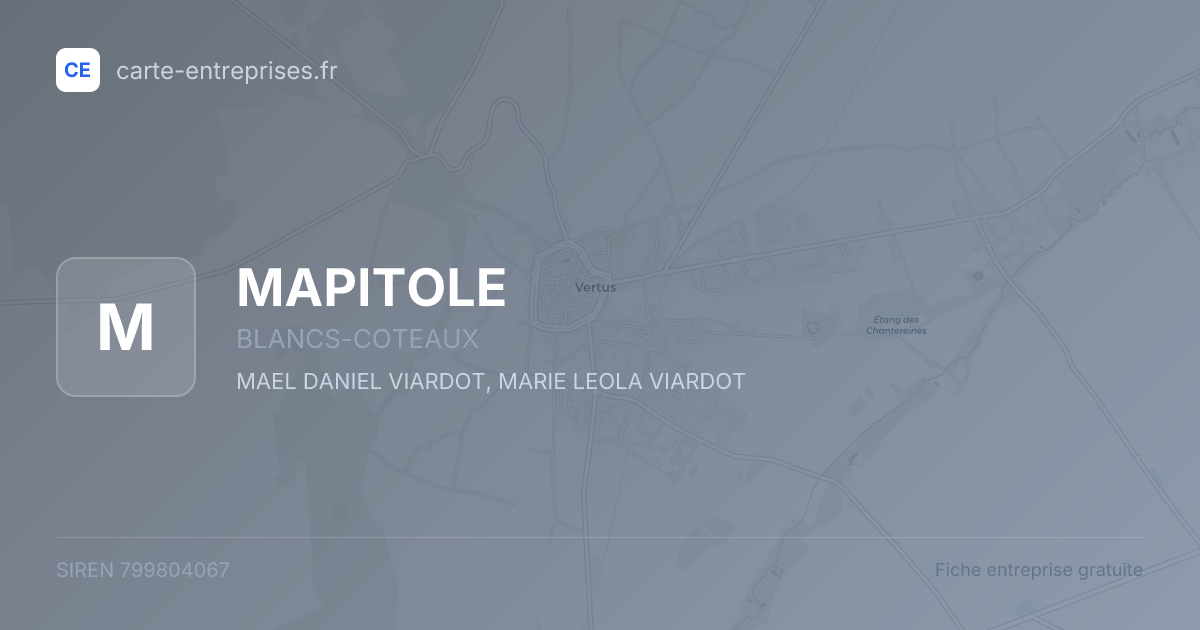 MAPITOLE — 799804067 — fiche entreprise
