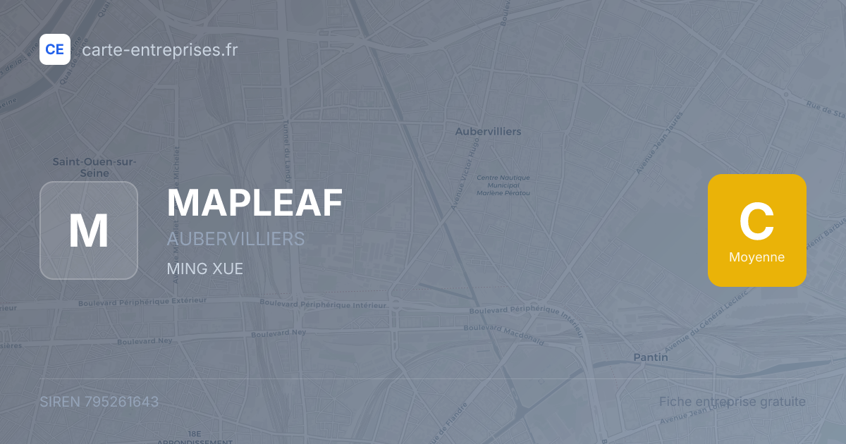 MAPLEAF — 795261643 — fiche entreprise