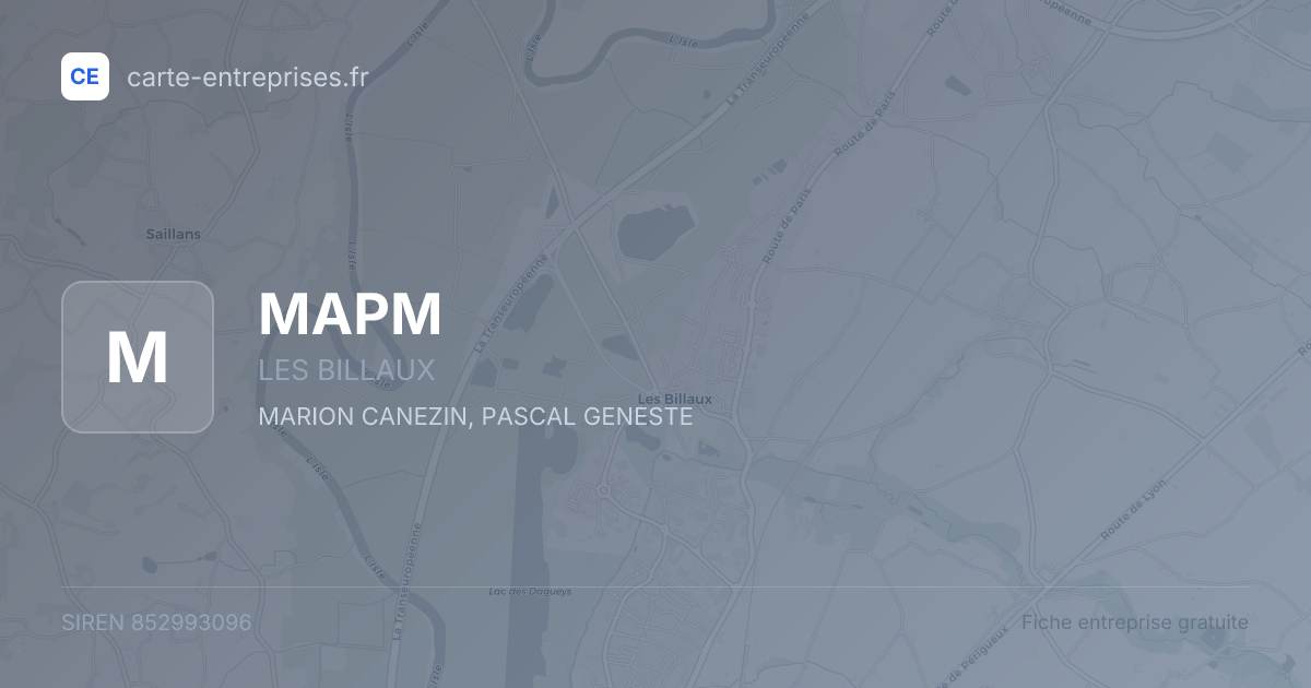 MAPM — 852993096 — fiche entreprise