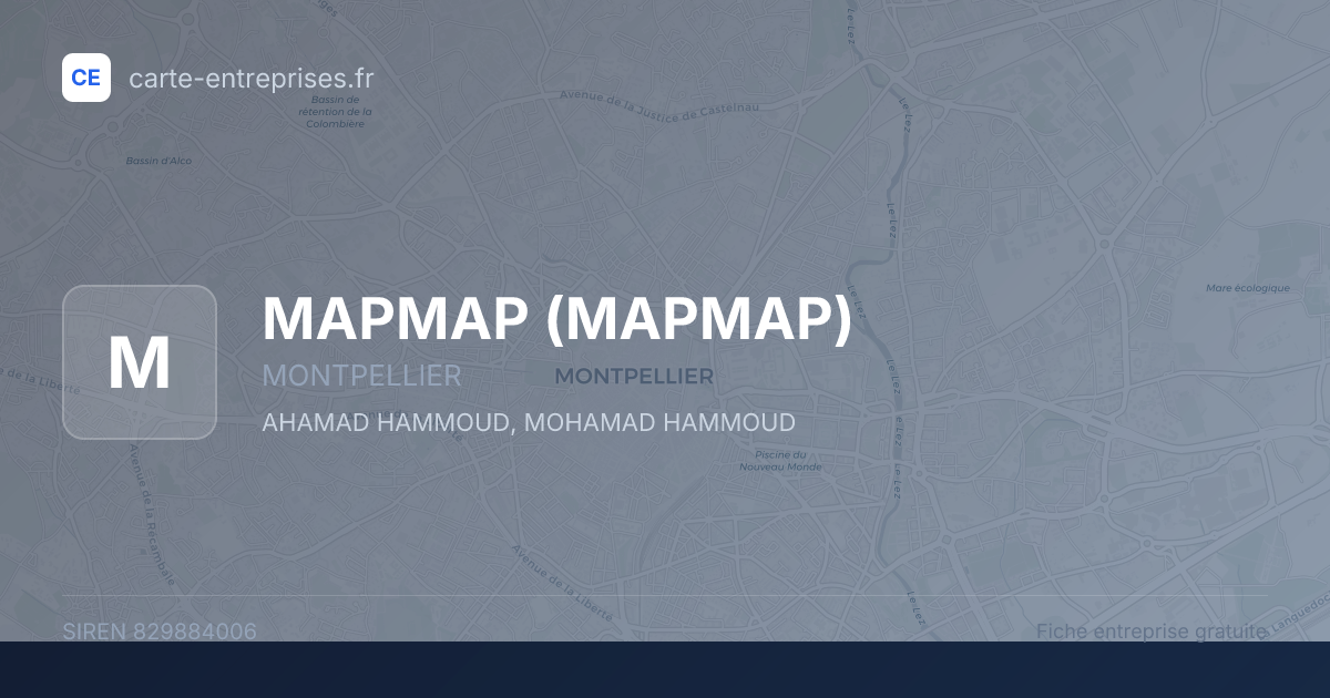 MAPMAP — 829884006 — fiche entreprise