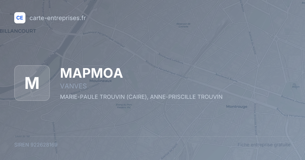 MAPMOA — 922628169 — fiche entreprise