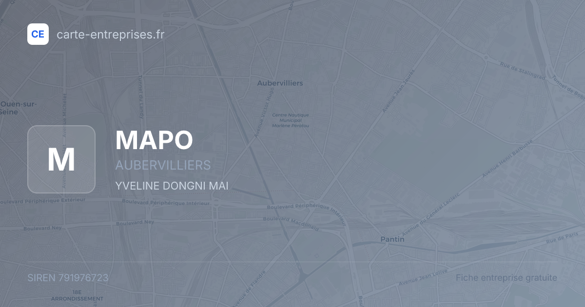 MAPO — 791976723 — fiche entreprise