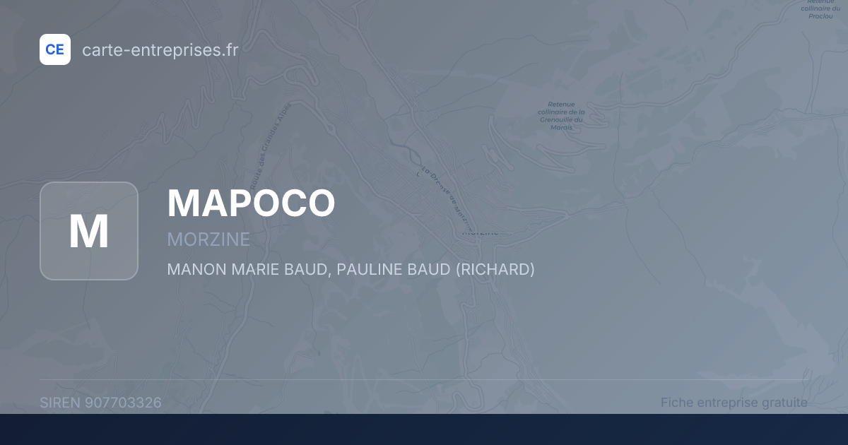 MAPOCO — 907703326 — fiche entreprise