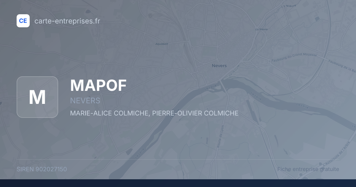 MAPOF — 902027150 — fiche entreprise