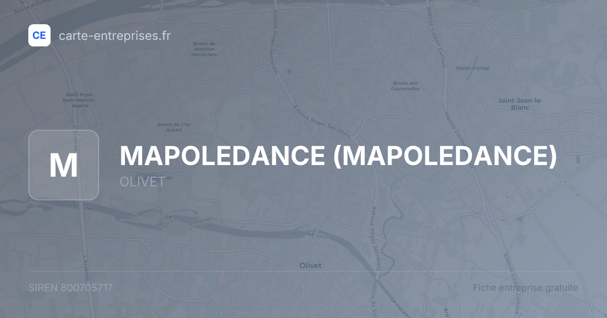 MAPOLEDANCE — 800705717 — fiche entreprise