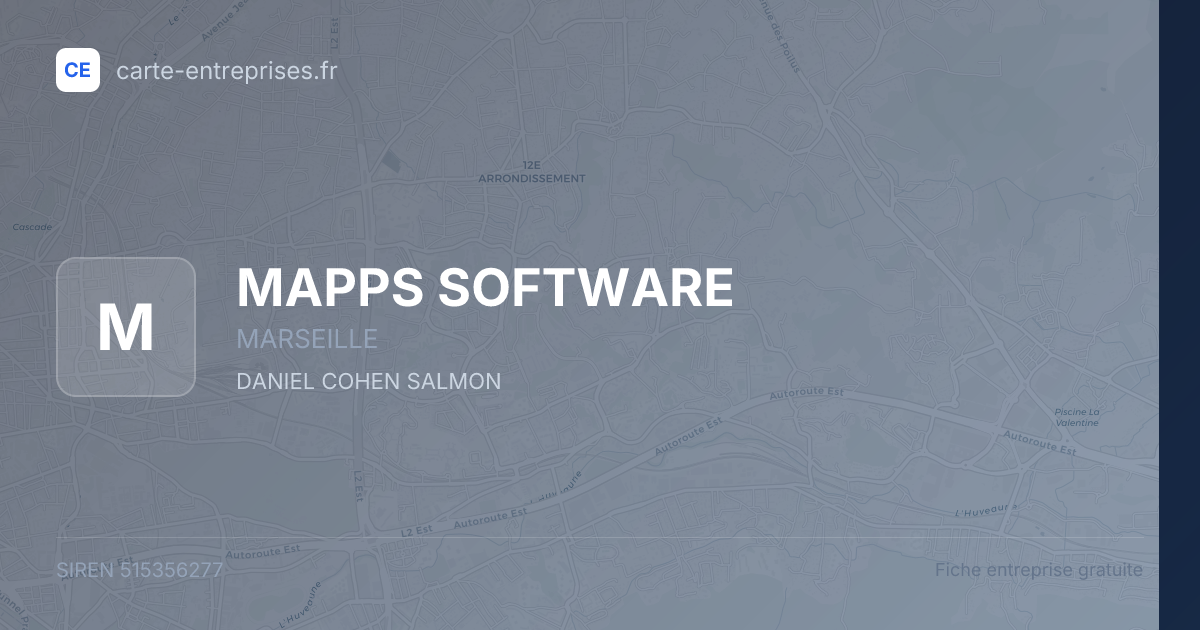 MAPPS SOFTWARE — 515356277 — fiche entreprise