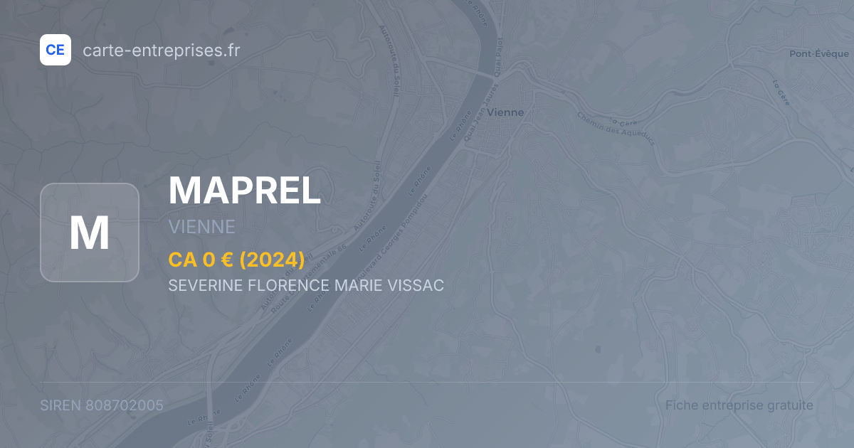 MAPREL — 808702005 — fiche entreprise