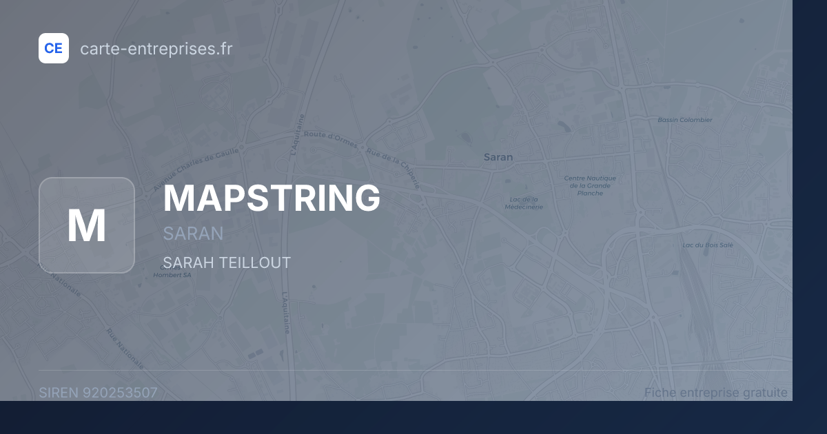 MAPSTRING — 920253507 — fiche entreprise