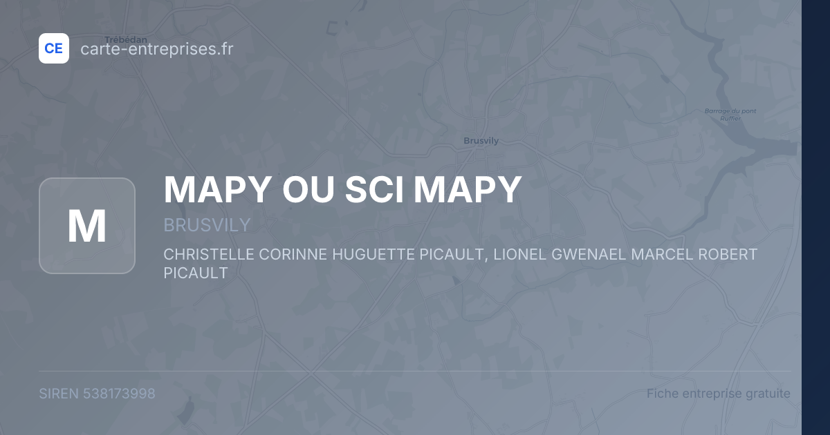 MAPY OU SCI MAPY — 538173998 — fiche entreprise