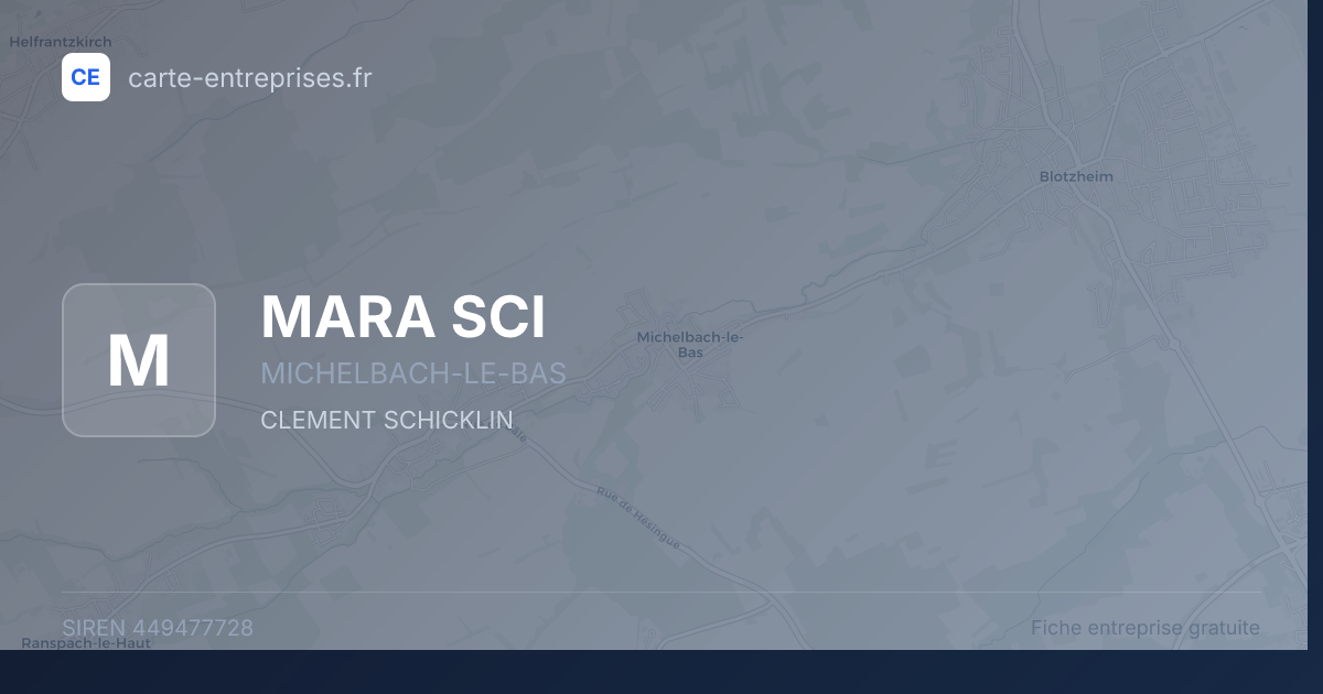 MARA SCI — 449477728 — fiche entreprise
