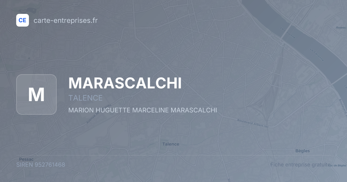 MARASCALCHI — 952761468 — fiche entreprise