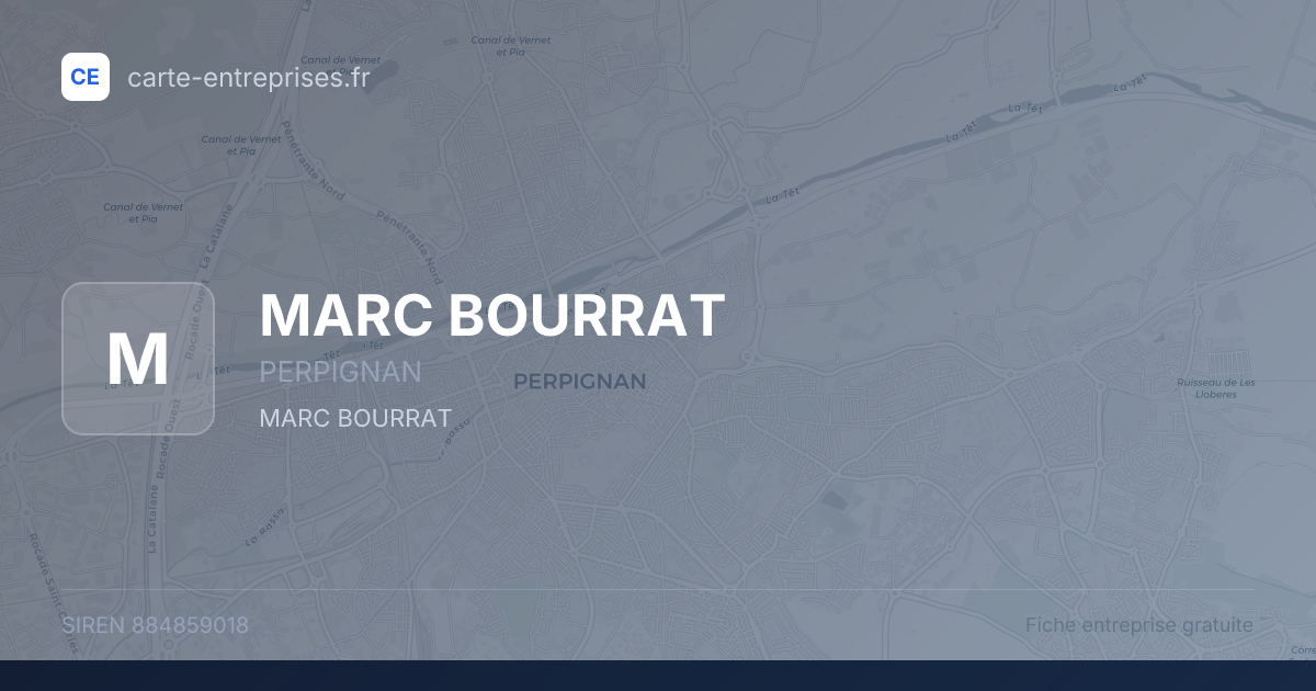 MARC BOURRAT — 884859018 — fiche entreprise
