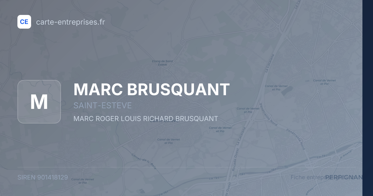 MARC BRUSQUANT — 901418129 — fiche entreprise
