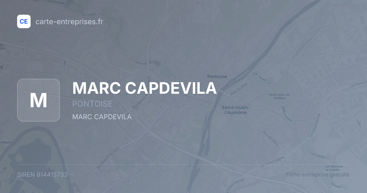 MARC CAPDEVILA — 814415733 — fiche entreprise