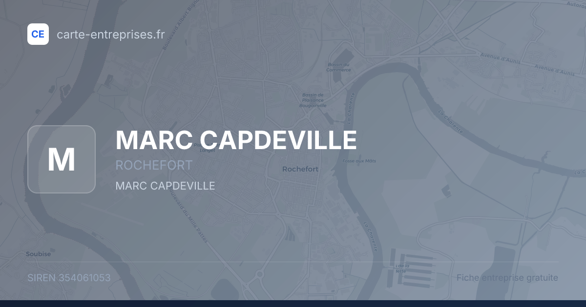 MARC CAPDEVILLE — 354061053 — fiche entreprise