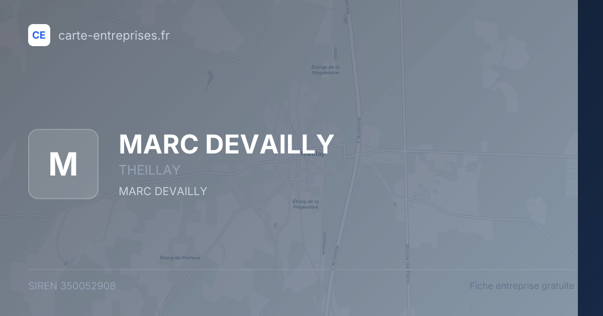 MARC DEVAILLY — 350052908 — fiche entreprise