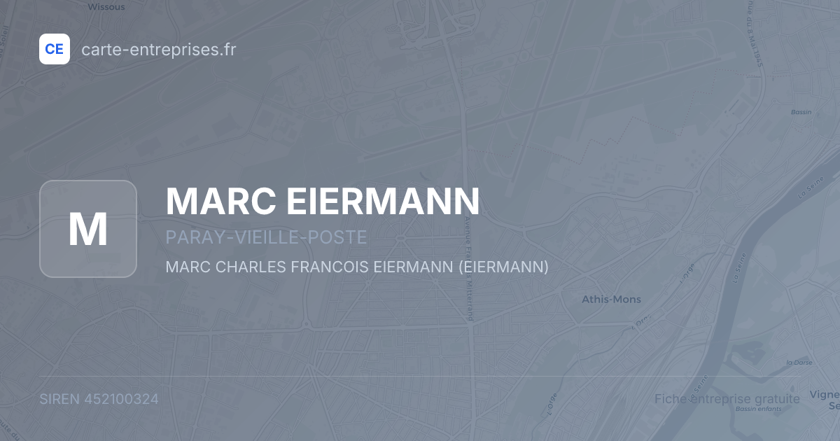 MARC EIERMANN — 452100324 — fiche entreprise