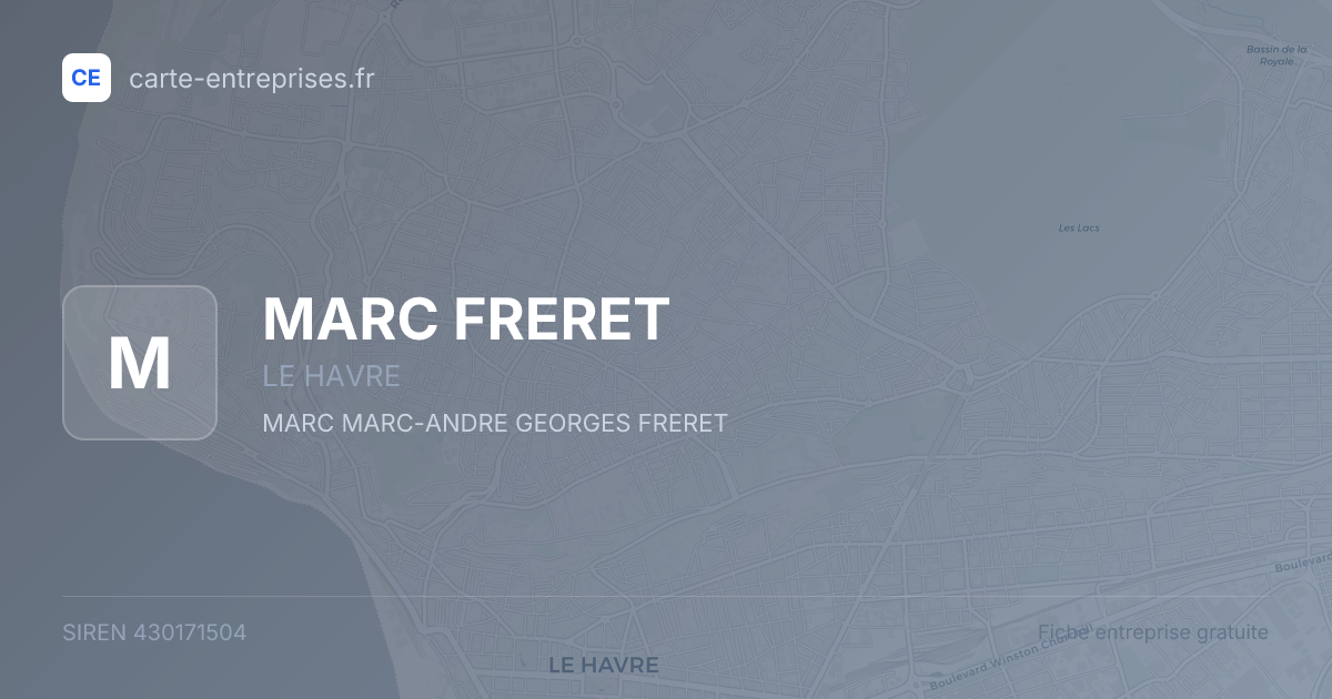 MARC FRERET — 430171504 — fiche entreprise