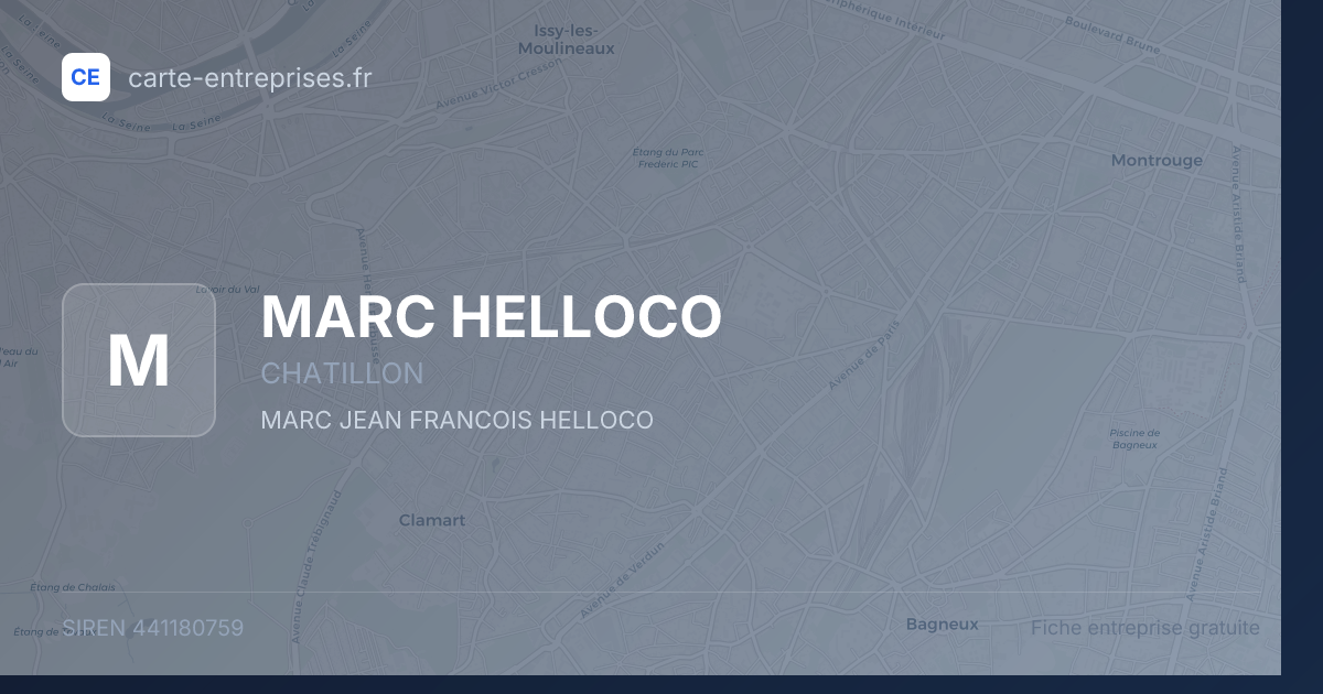 MARC HELLOCO — 441180759 — fiche entreprise