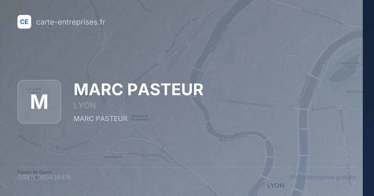 MARC PASTEUR — 960436418 — fiche entreprise