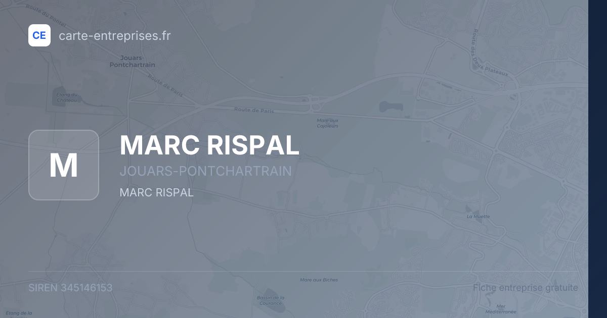 MARC RISPAL — 345146153 — fiche entreprise