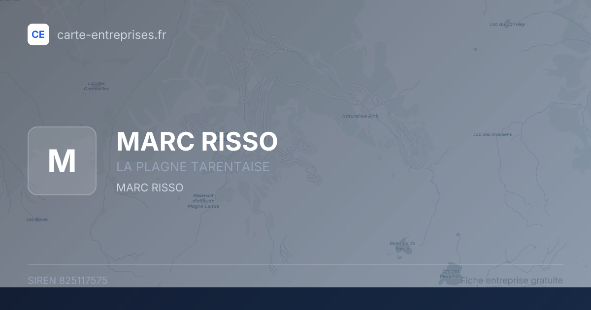 MARC RISSO — 825117575 — fiche entreprise