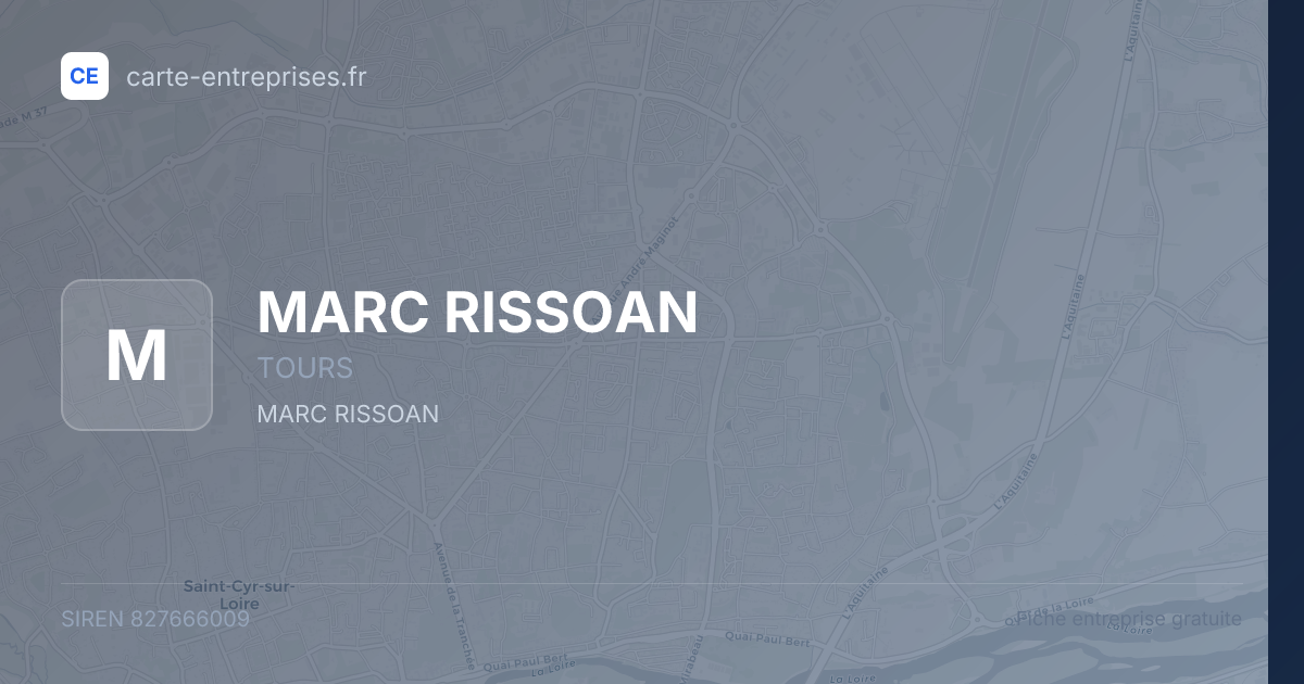 MARC RISSOAN — 827666009 — fiche entreprise