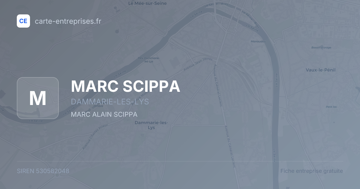 MARC SCIPPA — 530582048 — fiche entreprise