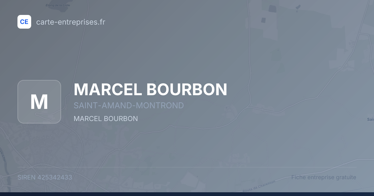 MARCEL BOURBON — 425342433 — fiche entreprise