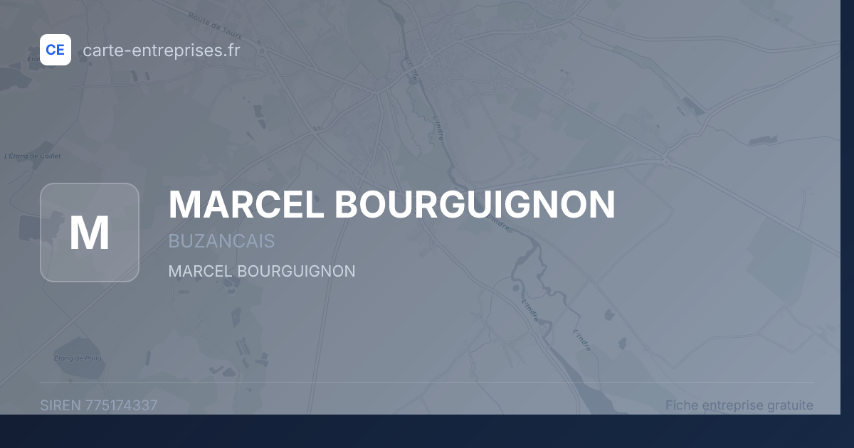 MARCEL BOURGUIGNON — 775174337 — fiche entreprise