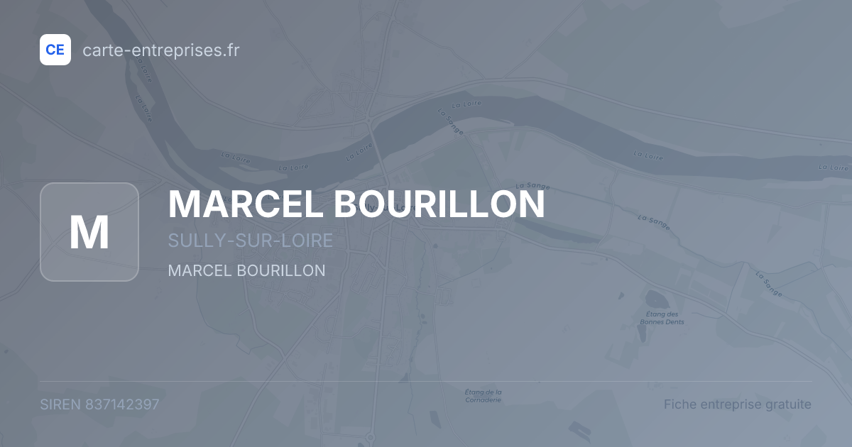 MARCEL BOURILLON — 837142397 — fiche entreprise