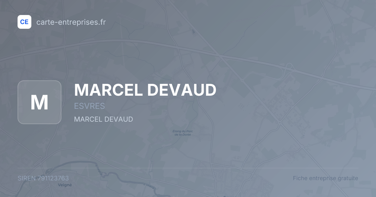 MARCEL DEVAUD — 791123763 — fiche entreprise