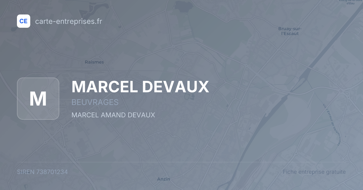 MARCEL DEVAUX — 738701234 — fiche entreprise
