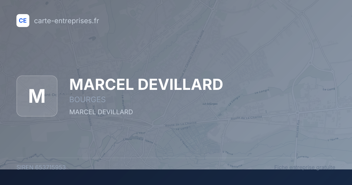 MARCEL DEVILLARD — 653715953 — fiche entreprise
