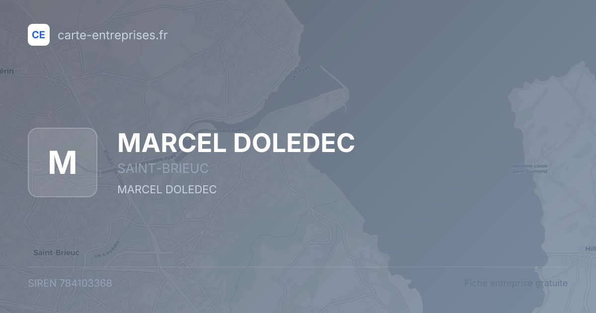 MARCEL DOLEDEC — 784103368 — fiche entreprise