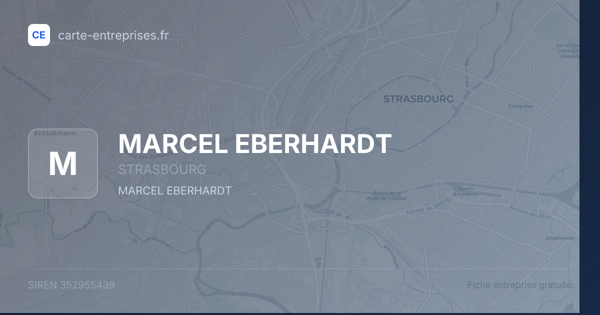 MARCEL EBERHARDT — 352955439 — fiche entreprise