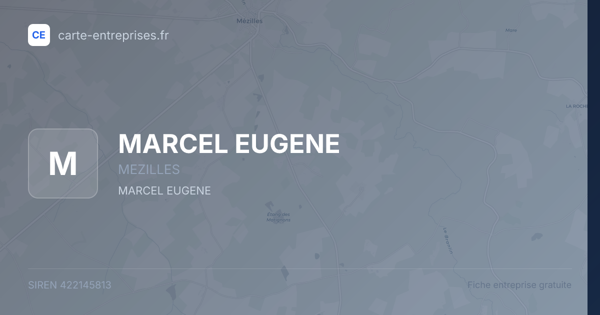 MARCEL EUGENE — 422145813 — fiche entreprise
