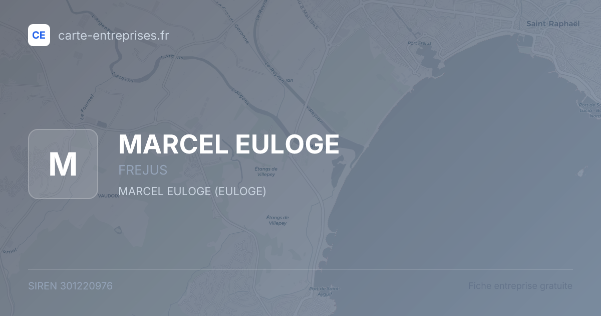 MARCEL EULOGE — 301220976 — fiche entreprise