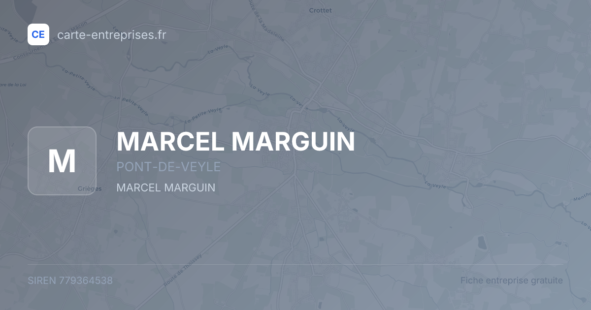 MARCEL MARGUIN — 779364538 — fiche entreprise