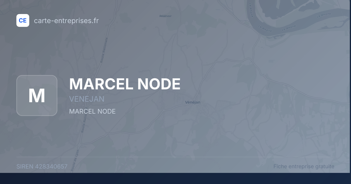 MARCEL NODE — 428340657 — fiche entreprise