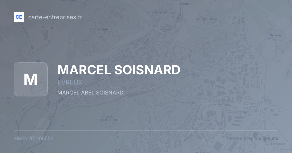 MARCEL SOISNARD — 971106554 — fiche entreprise