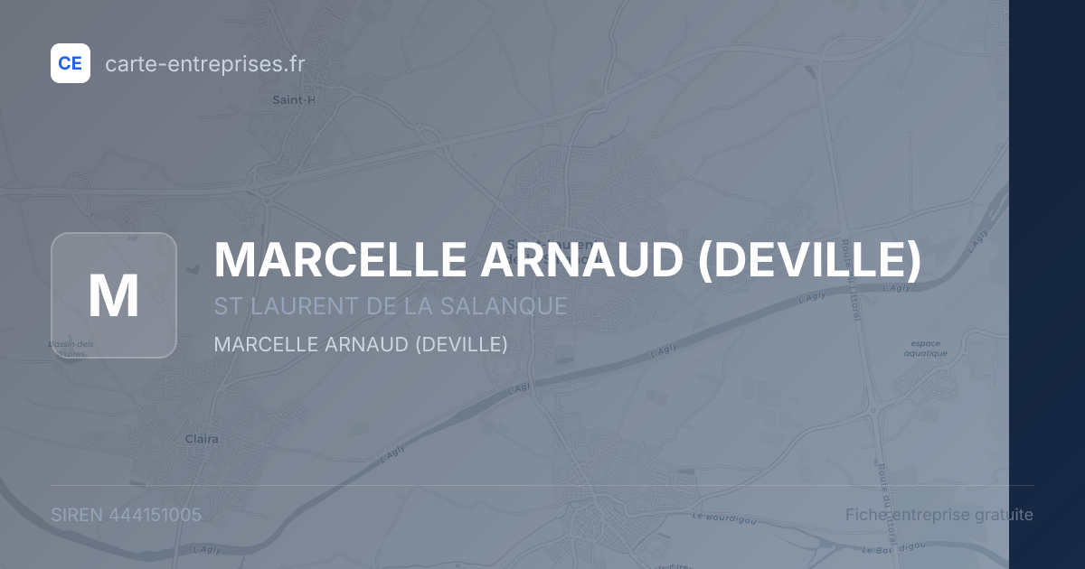 MARCELLE ARNAUD (DEVILLE) — 444151005 — fiche entreprise
