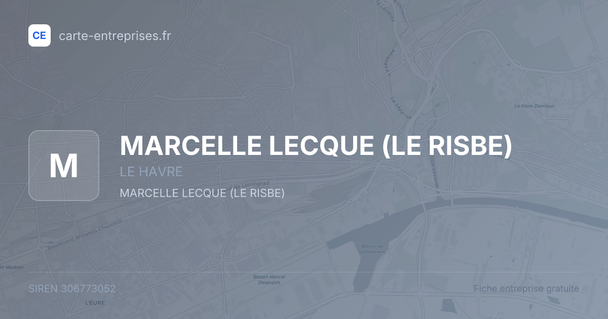 MARCELLE LECQUE (LE RISBE) — 306773052 — fiche entreprise
