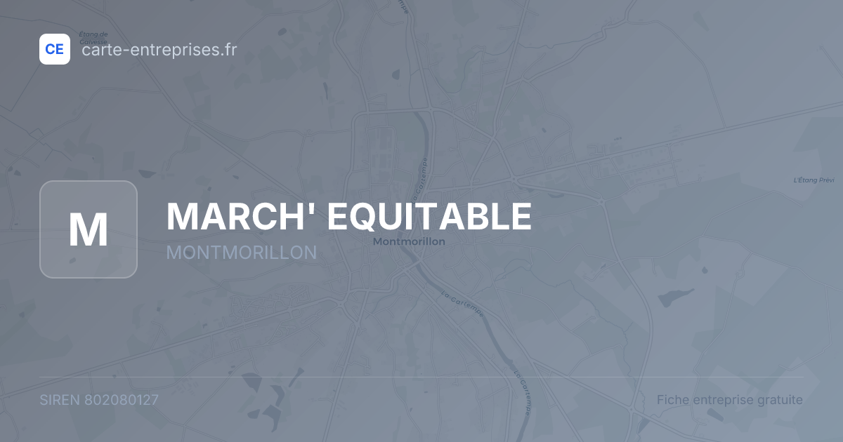 MARCH' EQUITABLE — 802080127 — fiche entreprise