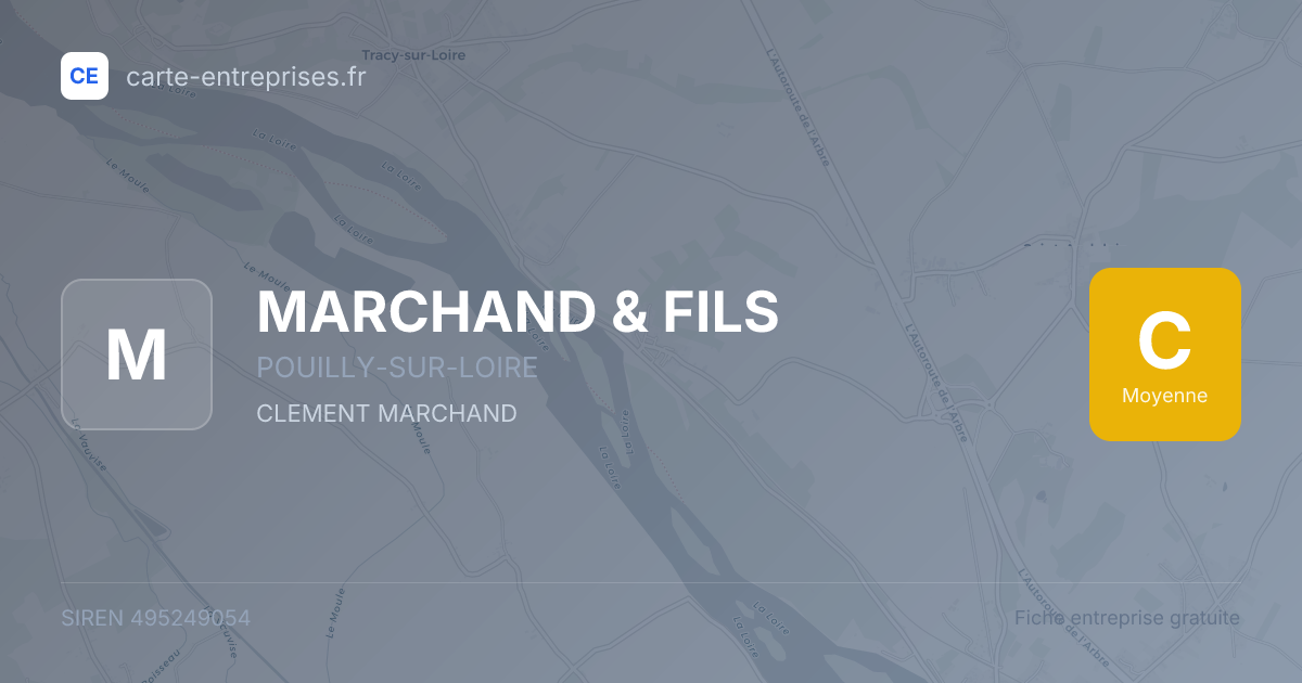 MARCHAND & FILS — 495249054 — fiche entreprise