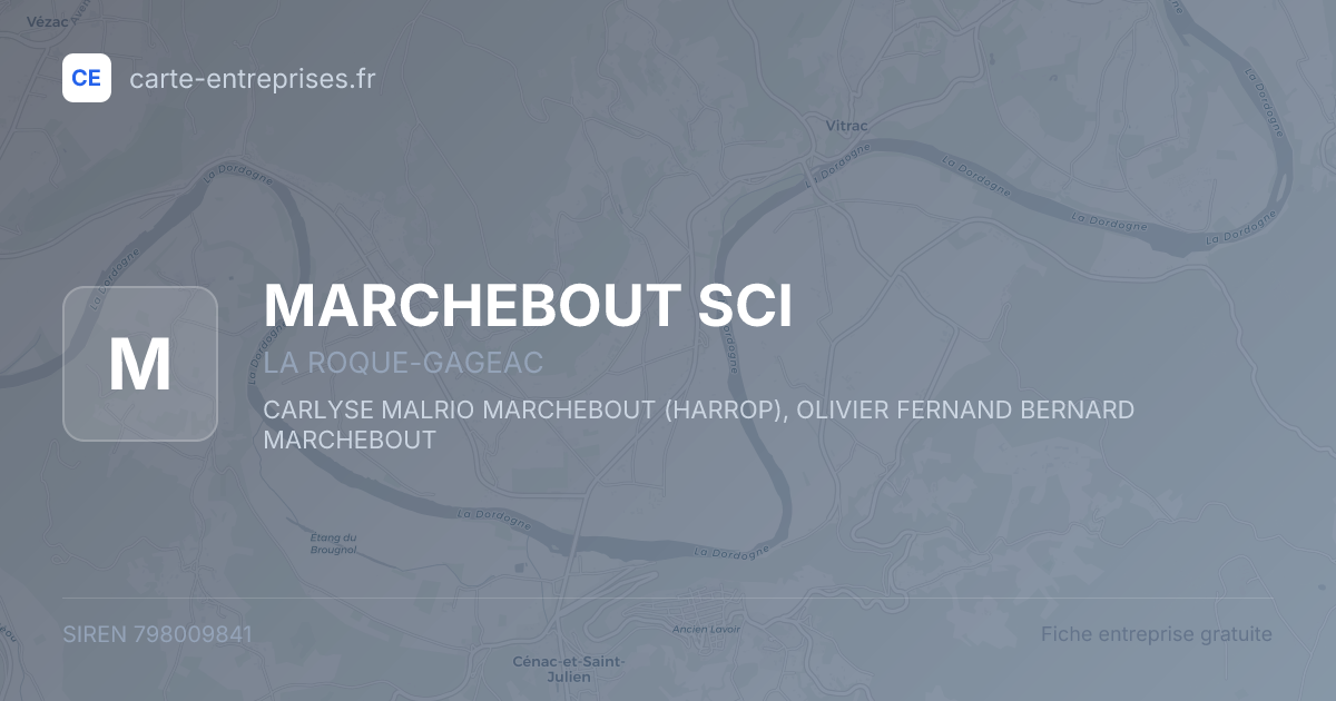 MARCHEBOUT SCI — 798009841 — fiche entreprise